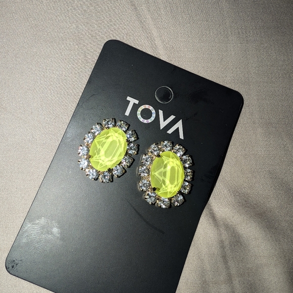 Suki Earrings in Electric Yellow - Picture 5 of 6